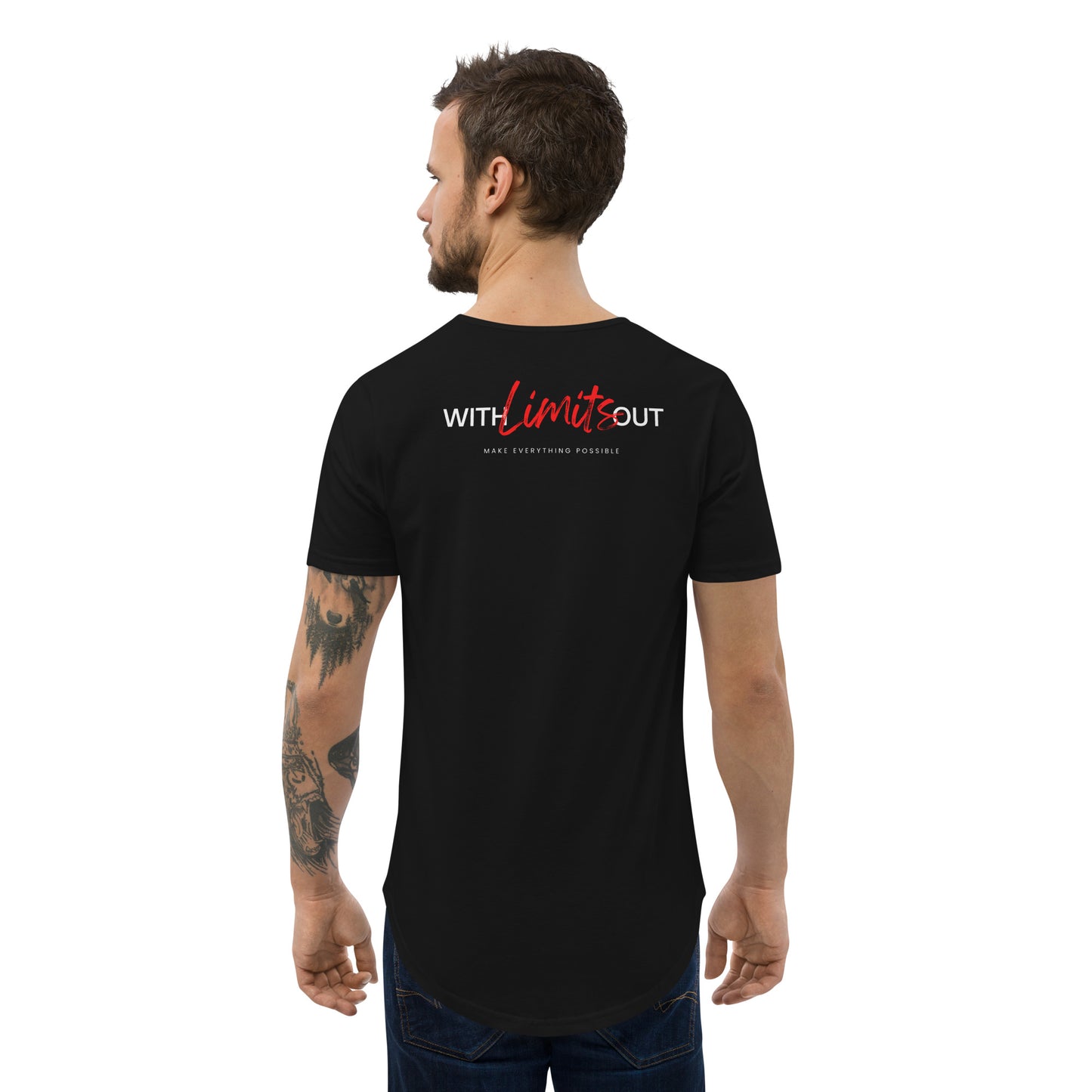 Men's Curved Hem T-Shirt-No Limiting Beliefs