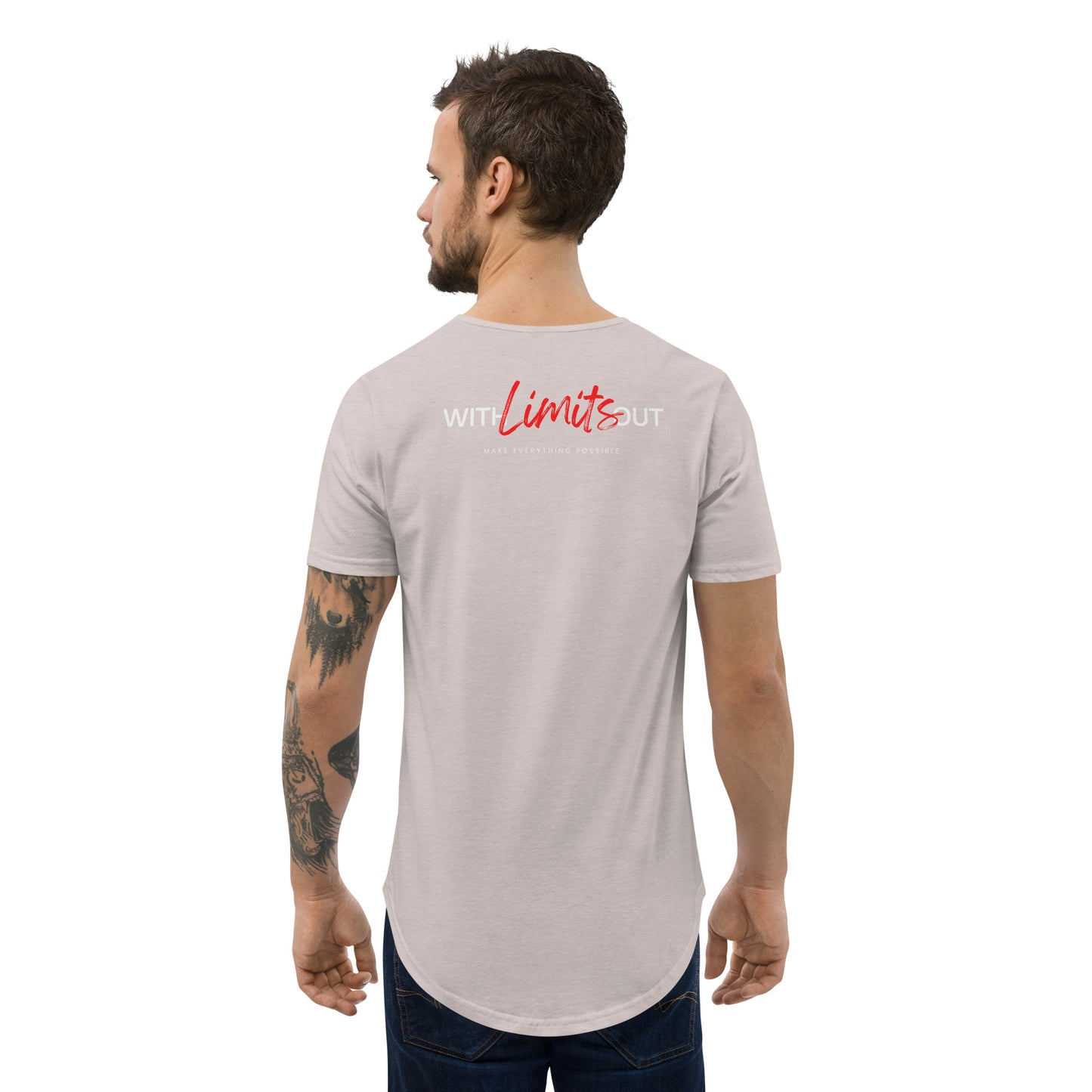 Men's Curved Hem T-Shirt-No Limiting Beliefs