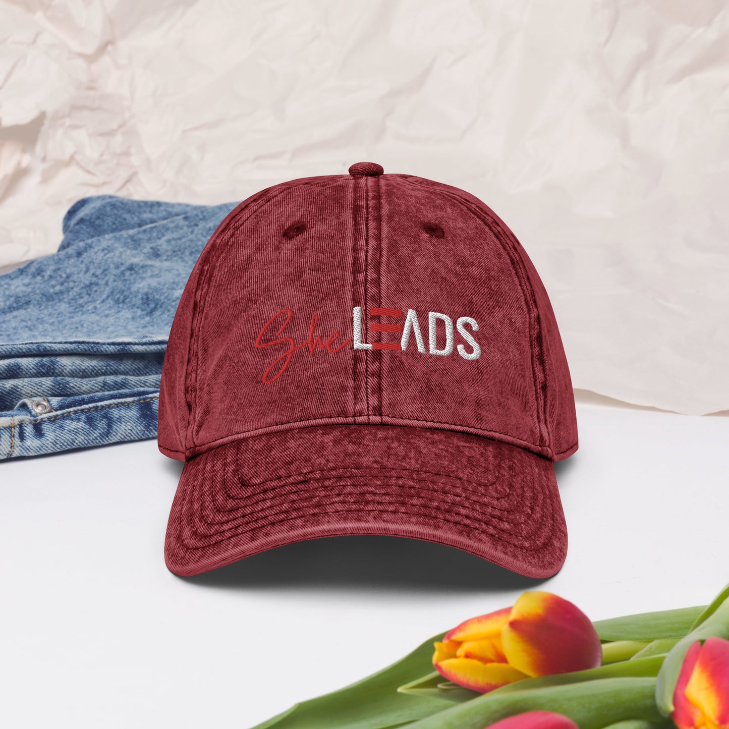 She Leads Collection: Vintage Cotton Twill Cap