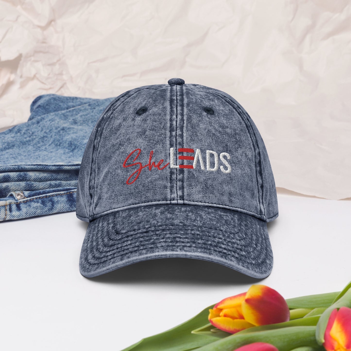 She Leads Collection: Vintage Cotton Twill Cap